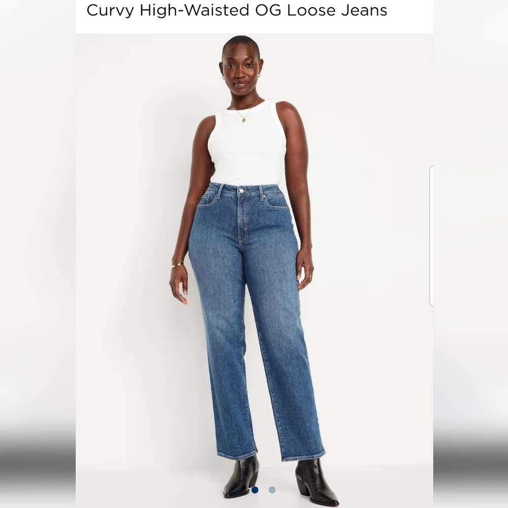 TALL Size High-Waisted Wow Loose Jeans